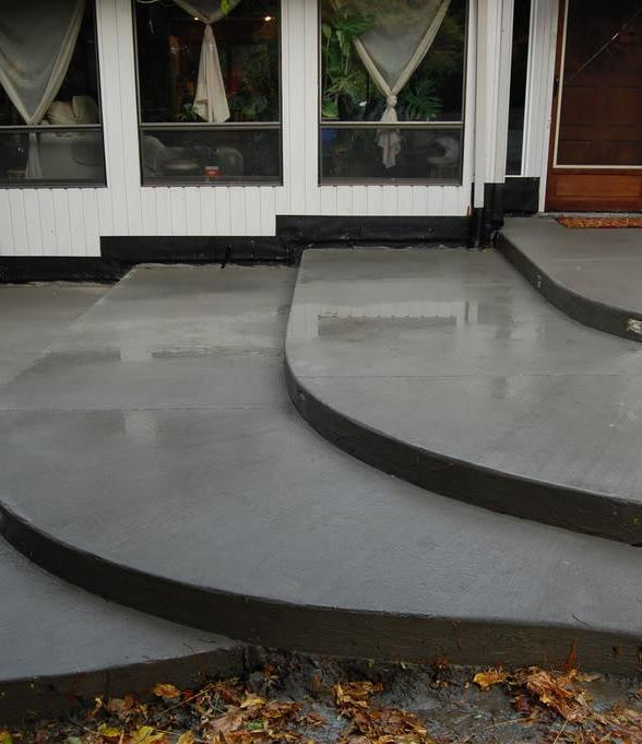 Concrete Terraced Patio Chadds Ford, PA
